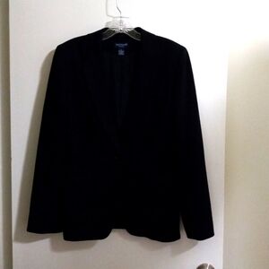 Ann Taylor Black Lined Blazer Size 8